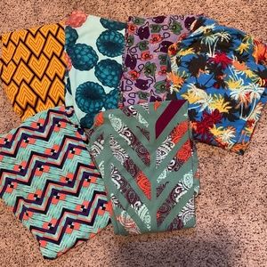LulaRoe Tall and Curvy Leggings Bundle set of 6